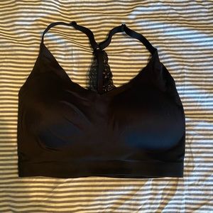 Soma English Lace Racerback Bralette - Black